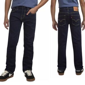 NWOT Levi's Jeans Boys 14R Dark Blue Classic 511 Slim Fit Denim Jeans